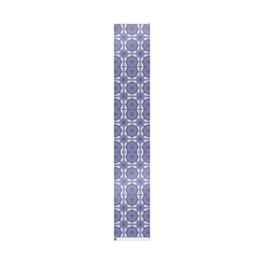 Islamic Mandala Gift Wrapping Paper – Elegant Blue & White Arabesque Design for Eid, Ramadan & Special Occasions – Taqwa Arts