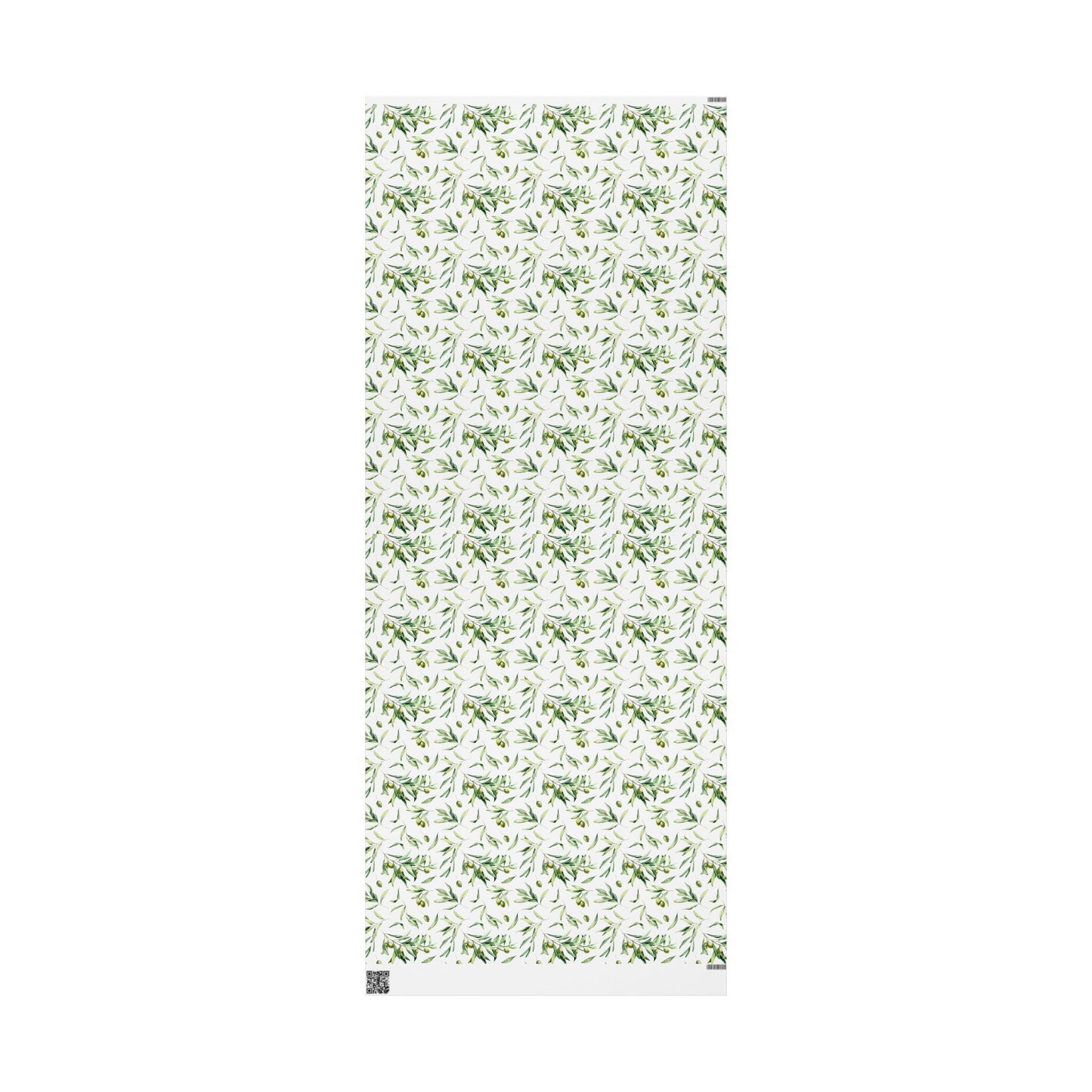 Olive Branch and Leaf Islamic Gift Wrapping Paper – Watercolor Olive Leaf Design for Eid, Ramadan & Special Occasions