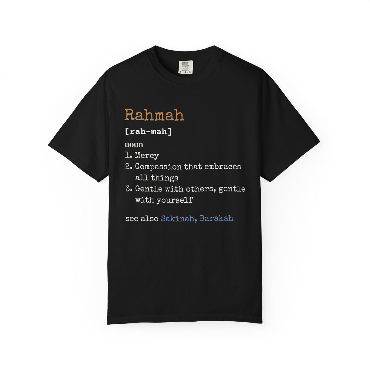 Rahmah Definition Ramadan Heavyweight Tee | Islamic Meaning Mercy Compassion Muslim | AdabStars Islamic Apparel