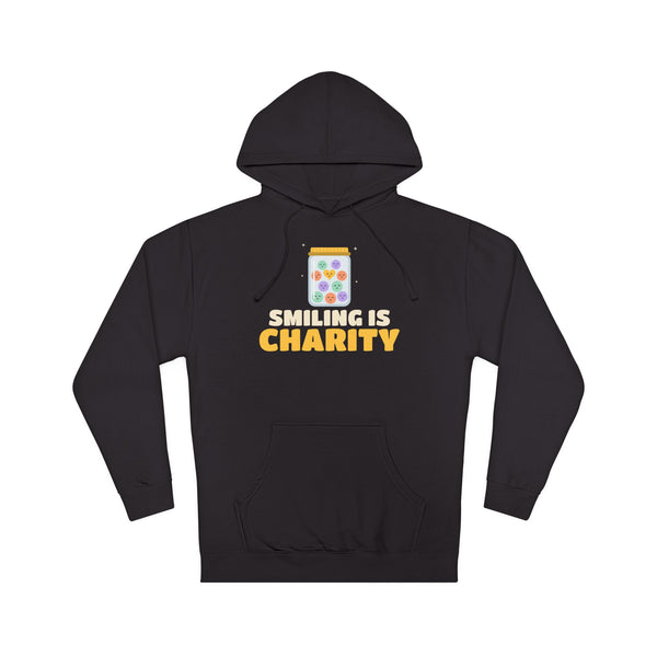 Smiling Is Charity Jar Islamic Hoodie in Black – AdabStars