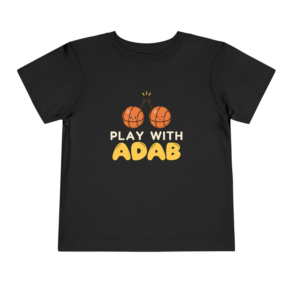Play With Adab Muslim Toddler Tee | Muslim Kids Basketball Play With Adab Good Manners Team | AdabStars Islamic Kids Apparel
