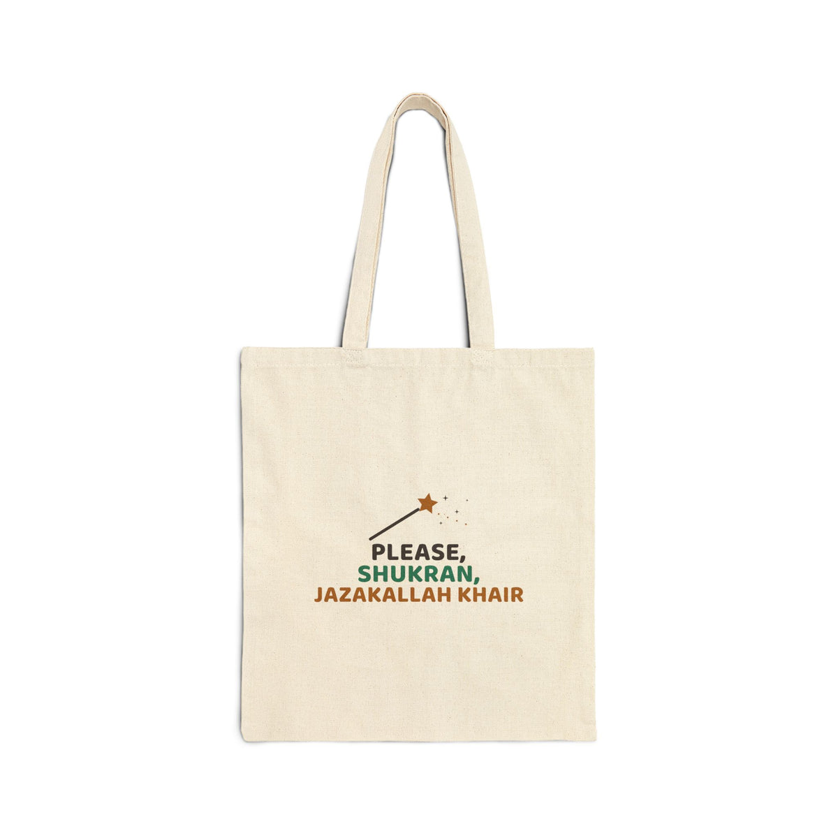 Magic Words Canvas Tote Bag in Natural, double-sided print – AdabStars