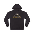 With Hardship Comes Ease Hoodie | Surah Ash-Sharh Qur'an 94:5-6 on the Back Islamic Reminder | AdabStars