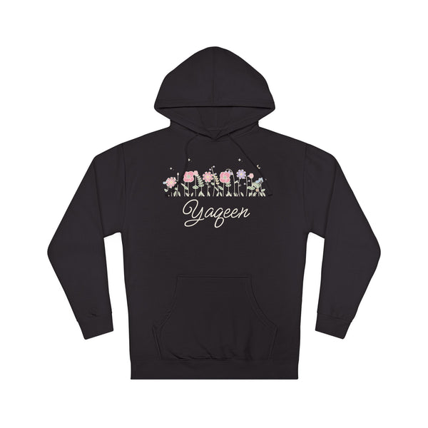 Yaqeen Meadow Flowers Islamic Hoodie in Black – AdabStars