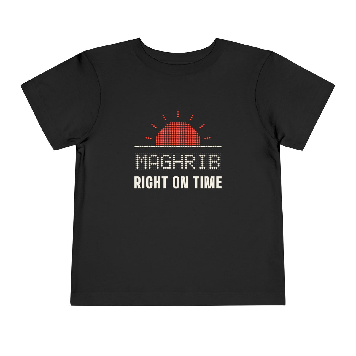 Maghrib: Right on Time Islamic Toddler T-Shirt in Black – AdabStars