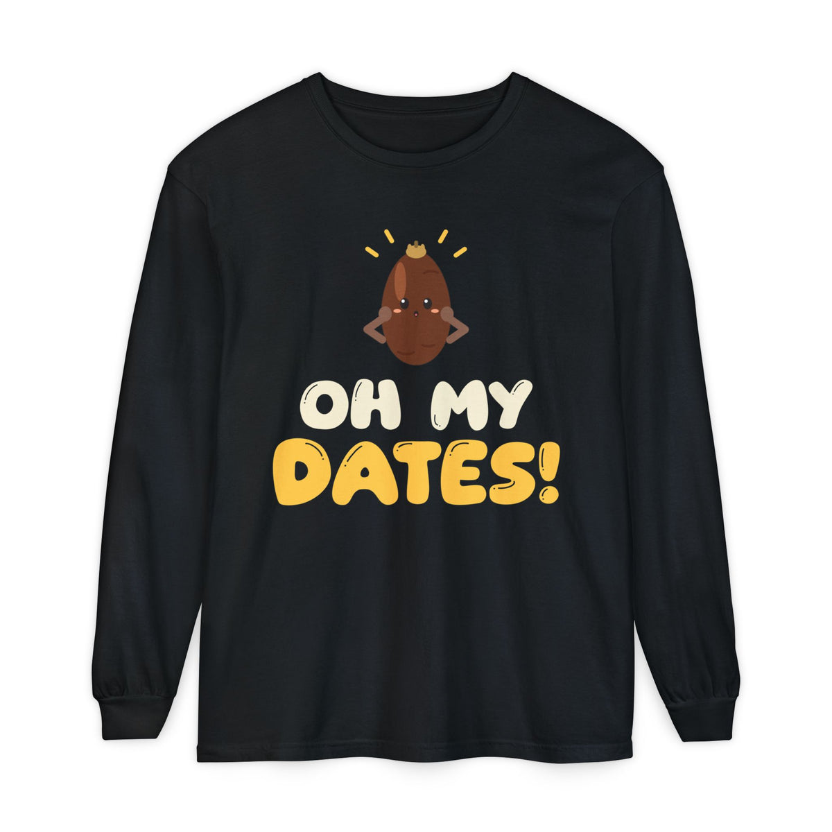 Oh My Dates Ramadan Long Sleeve Shirt | Ramadan Iftar Kids Surprised Date Fruit Pun | AdabStars Islamic Kids Apparel