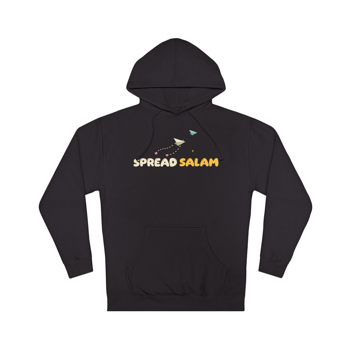 Spread Salam Islamic Hoodie in Black – AdabStars