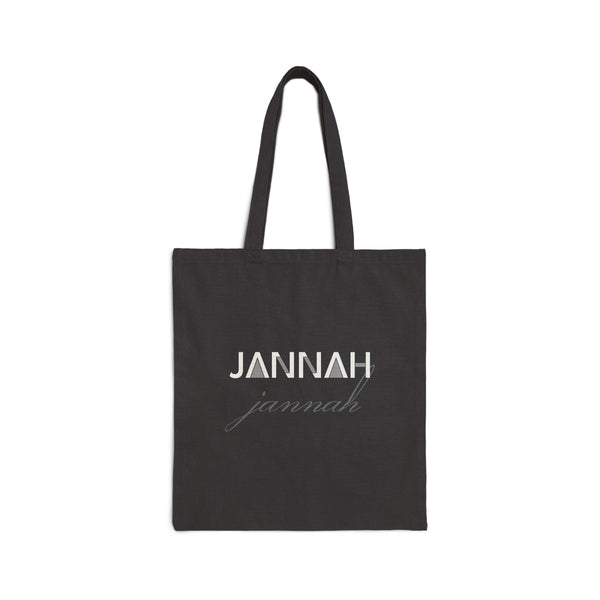 Jannah Canvas Tote Bag in Black, double-sided print – AdabStars