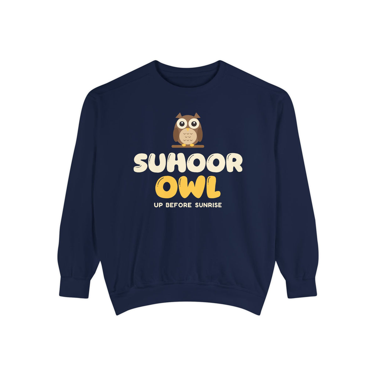Suhoor Owl Ramadan Sweatshirt | Ramadan Kids Night Bird Early Riser Pre Dawn | AdabStars Islamic Kids Apparel