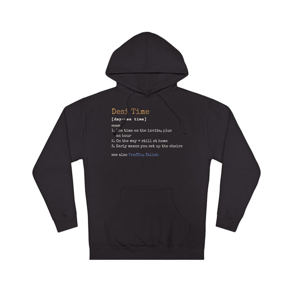 Desi Time Definition Hoodie in Black – AdabStars