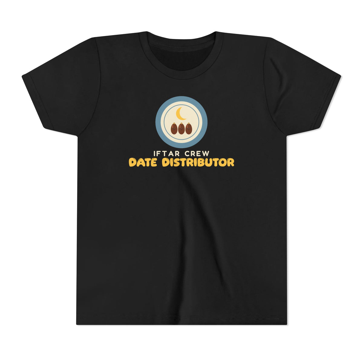 Iftar Crew: Date Distributor Kids Tee | Crew Date Distributor Ramadan Kids Sibling Set | AdabStars Islamic Kids Apparel