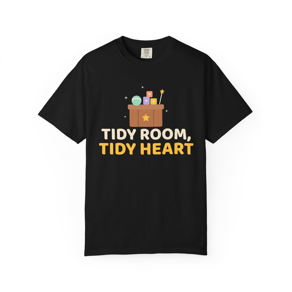 Tidy Room Tidy Heart Islamic Heavyweight T-Shirt in Black – AdabStars
