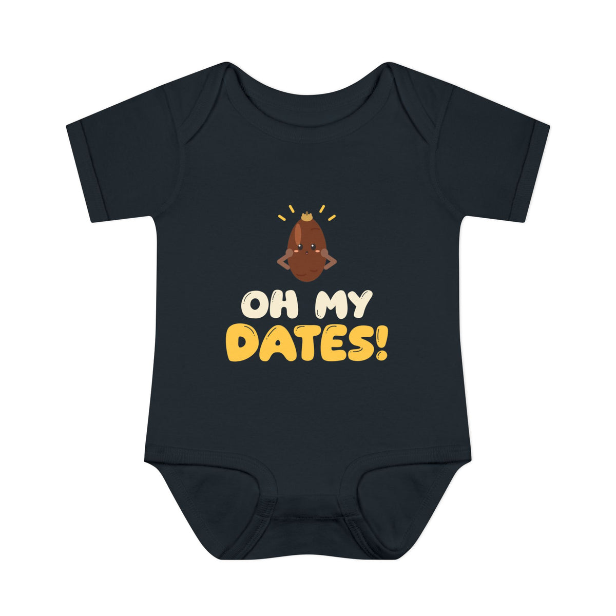 Oh My Dates Ramadan Baby Bodysuit in Black – AdabStars