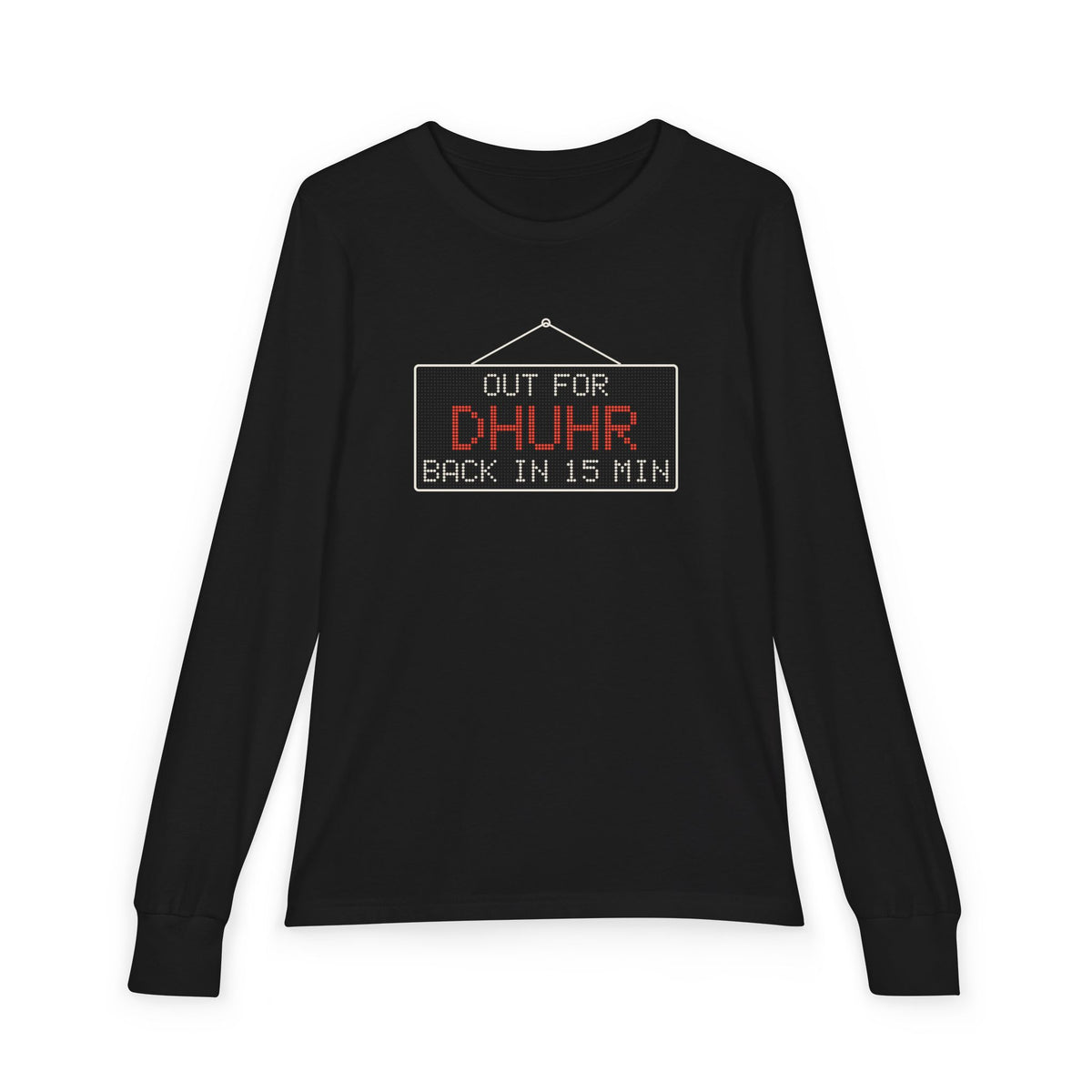 Out for Dhuhr Islamic Kids Kids Long Sleeve Shirt in Black – AdabStars