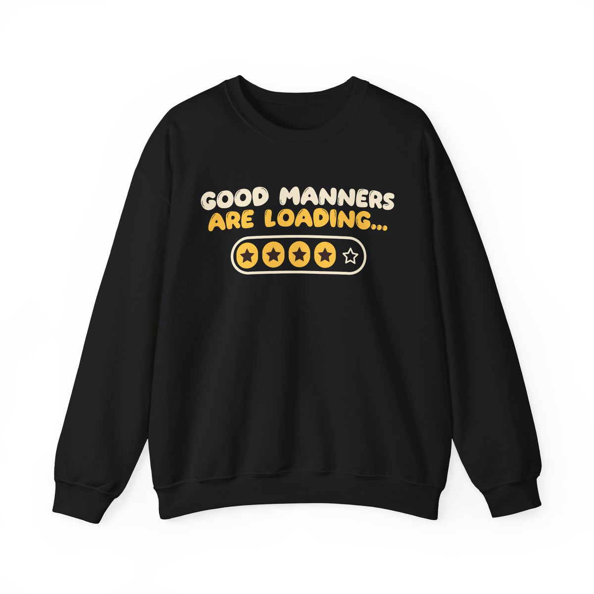 Manners Loading Islamic Crewneck Sweatshirt in Black – AdabStars