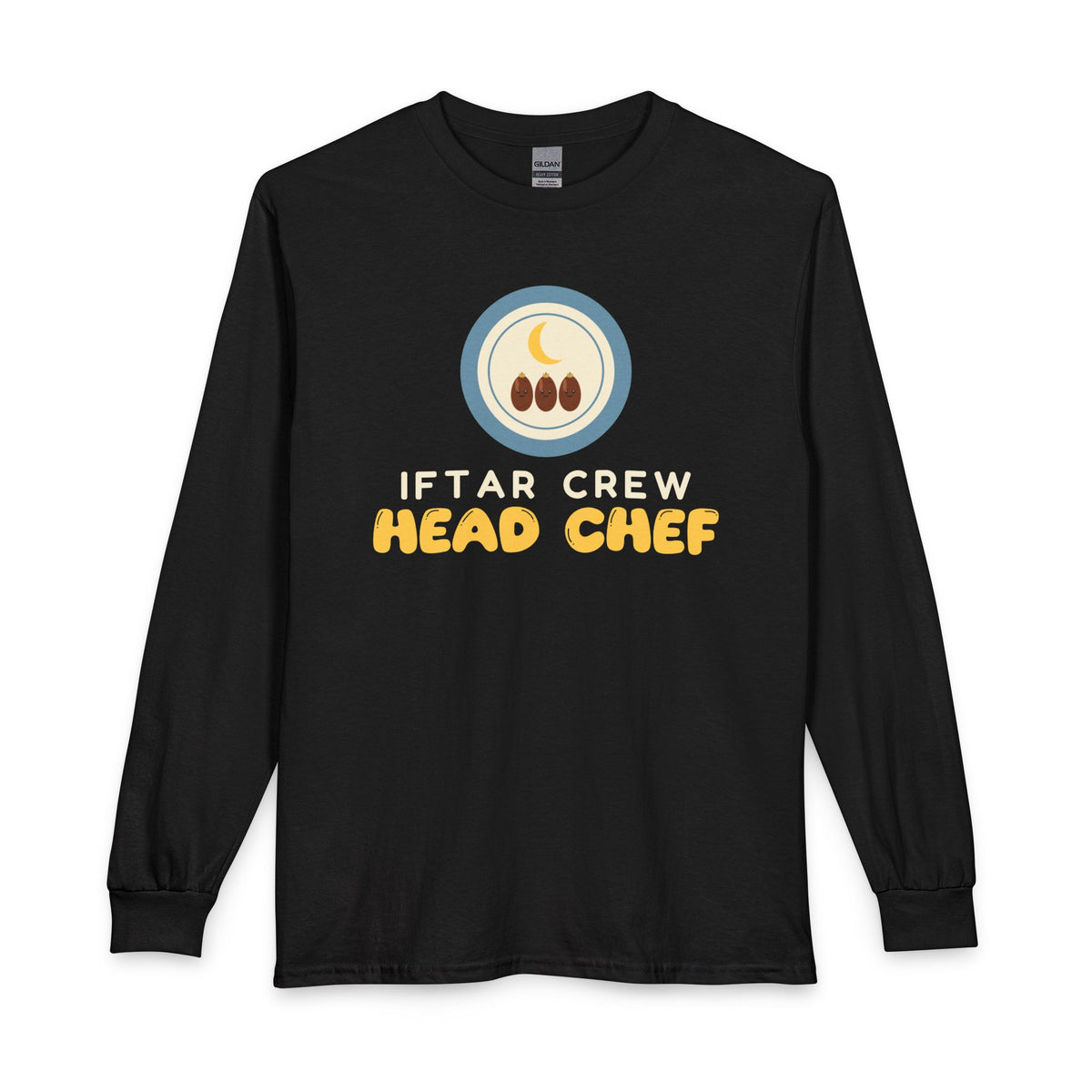 Iftar Crew: Head Chef Long Sleeve Shirt in Black – AdabStars