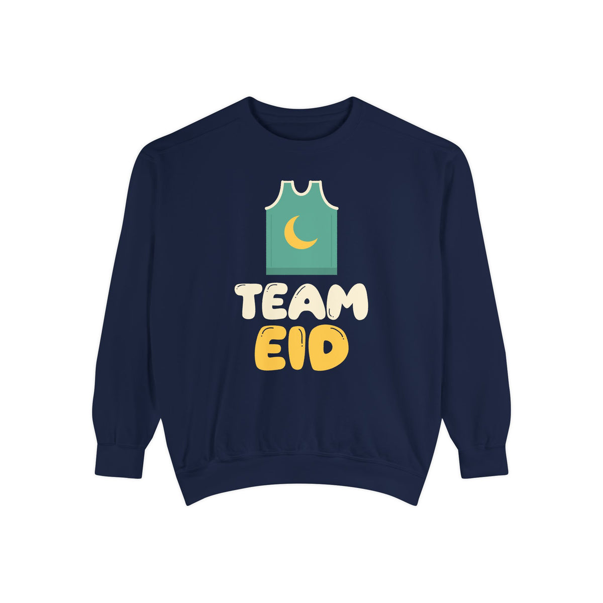 Team Eid Sweatshirt | Basketball Jersey Crescent Moon Family Matching | AdabStars Islamic Apparel