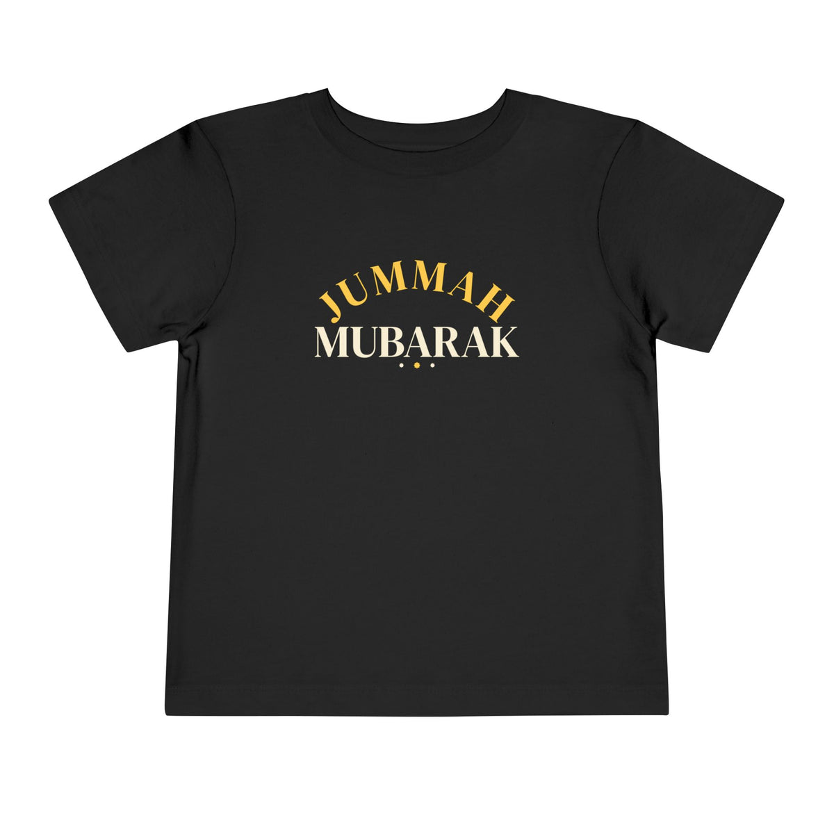 Jummah Mubarak Arch Islamic Toddler T-Shirt in Black – AdabStars