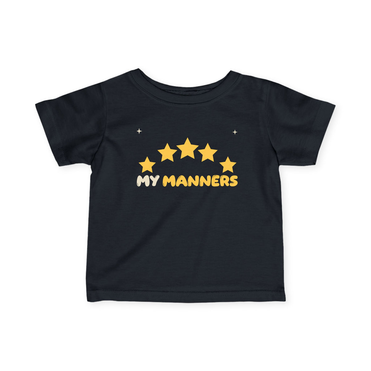 My Manners Rated Islamic Baby T-Shirt in Black – AdabStars