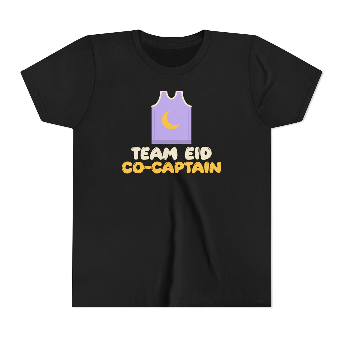 Team Eid Co-Captain Kids Tee | -Captain Basketball Siblings Lilac Jersey Set | AdabStars Islamic Kids Apparel