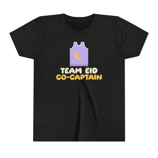 Team Eid Co-Captain Kids T-Shirt in Black – AdabStars