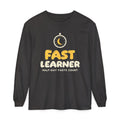 Fast Learner Ramadan Long Sleeve Shirt | Ramadan Kids First Fasting Pun Stopwatch | AdabStars Islamic Kids Apparel