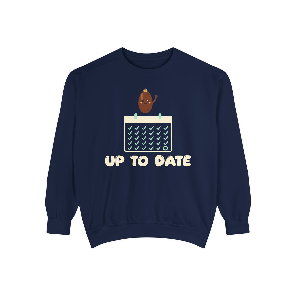 Up To Date Ramadan Sweatshirt | Ramadan Kids Calendar Countdown Fruit Pun | AdabStars Islamic Kids Apparel