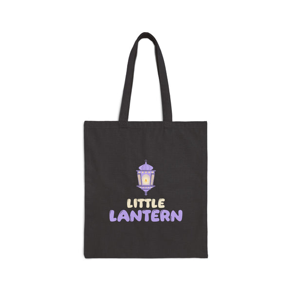 Little Lantern Canvas Tote Bag in Black, double-sided print – AdabStars