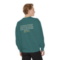 With Hardship Comes Ease Sweatshirt | Surah Ash-Sharh Qur'an 94:5-6 on the Back Islamic Reminder | AdabStars