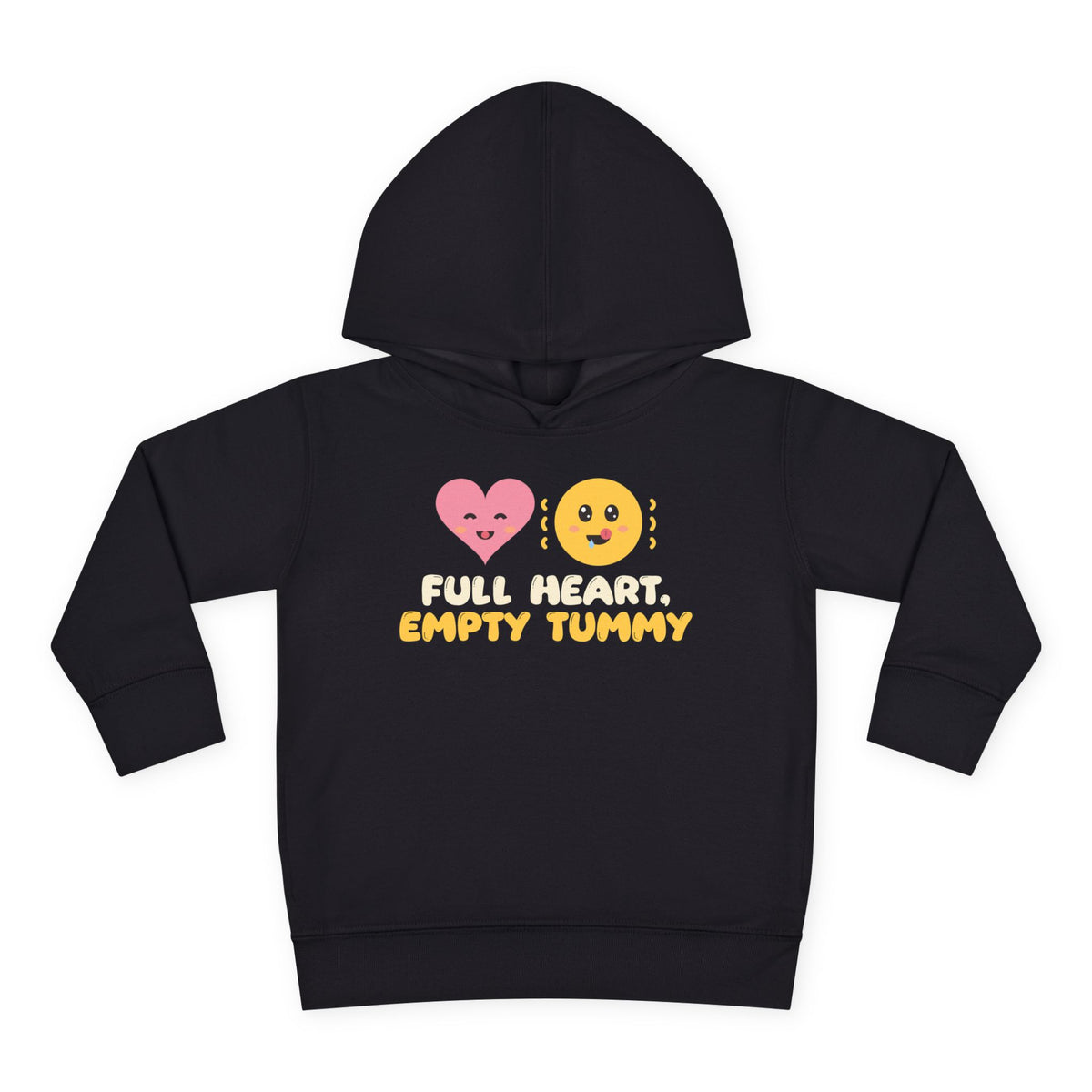 Full Heart, Empty Tummy Ramadan Toddler Hoodie in Black – AdabStars