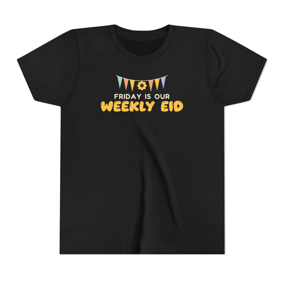 Friday Is Our Weekly Eid Kids T-Shirt in Black – AdabStars