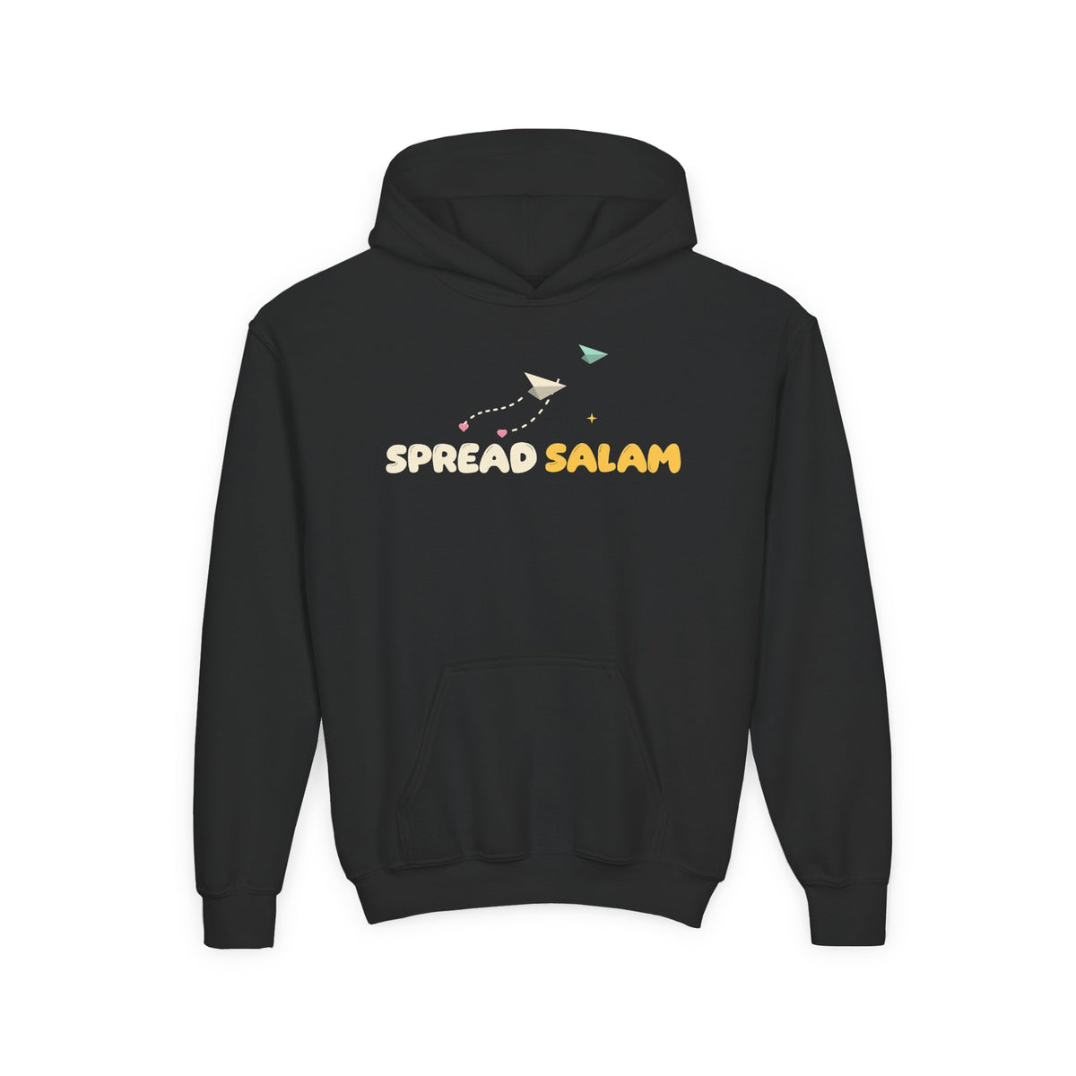 Spread Salam Islamic Kids Hoodie in Black – AdabStars