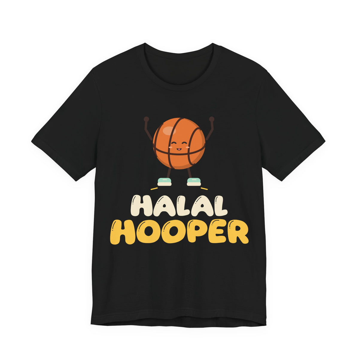 Halal Hooper Muslim Shirt | Muslim Kids Basketball Halal Hooper Cute Ball Character | AdabStars Islamic Kids Apparel
