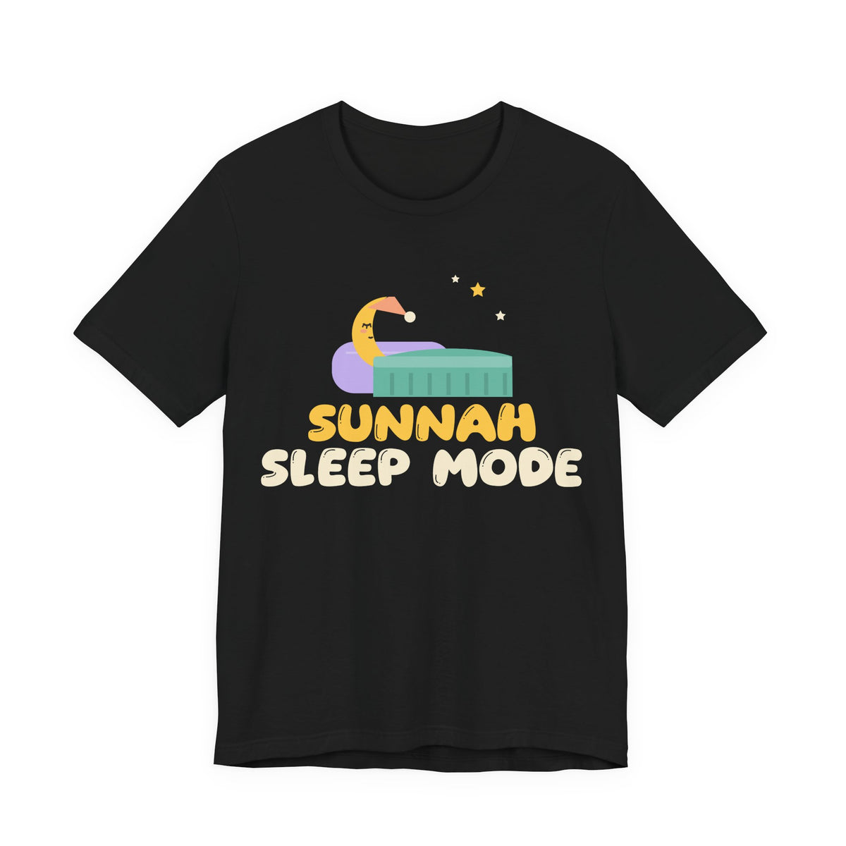 Sunnah Sleep Mode Islamic Unisex T-Shirt in Black – AdabStars