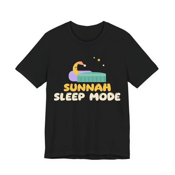 Sunnah Sleep Mode Islamic Unisex T-Shirt in Black – AdabStars