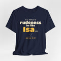 Be Like Isa (AS) Shirt | Prophet Isa (Jesus) Gentleness Story, Qur'an 19:30-32 on the Back | AdabStars