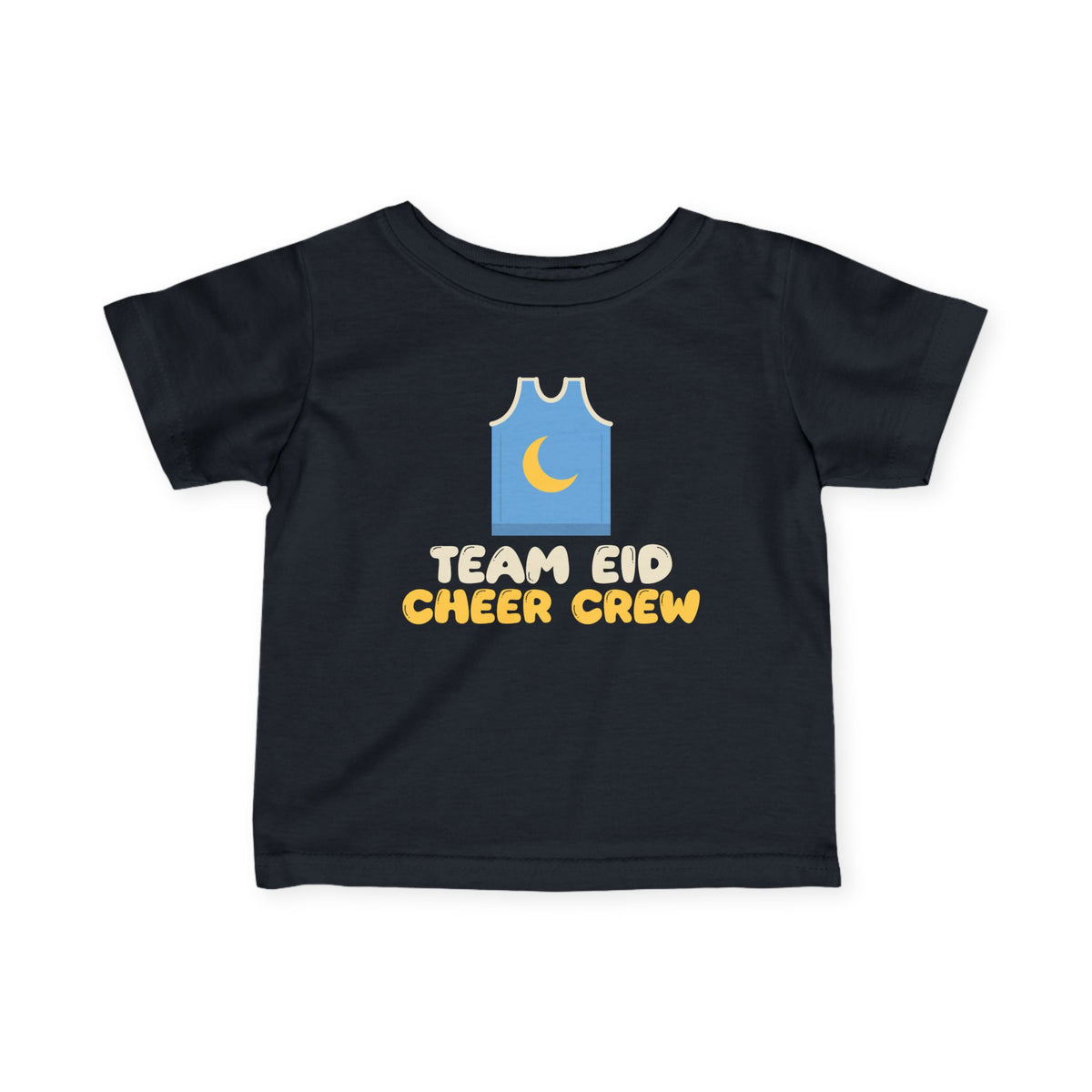 Team Eid Cheer Crew Baby T-Shirt in Black – AdabStars