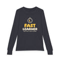 Fast Learner Ramadan Kids Long Sleeve Shirt | Ramadan Kids First Fasting Pun Stopwatch | AdabStars Islamic Kids Apparel