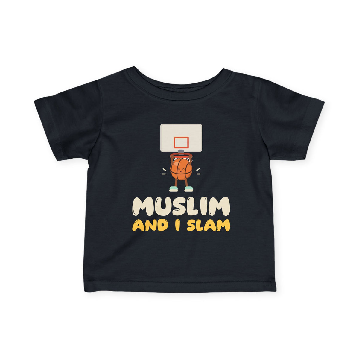 Muslim And I Slam Muslim Baby T-Shirt in Black – AdabStars