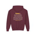 Be Like Yunus (AS) Kids Hoodie | Prophet Yunus (Jonah) Hope Story, Qur'an 21:87-88 on the Back | AdabStars