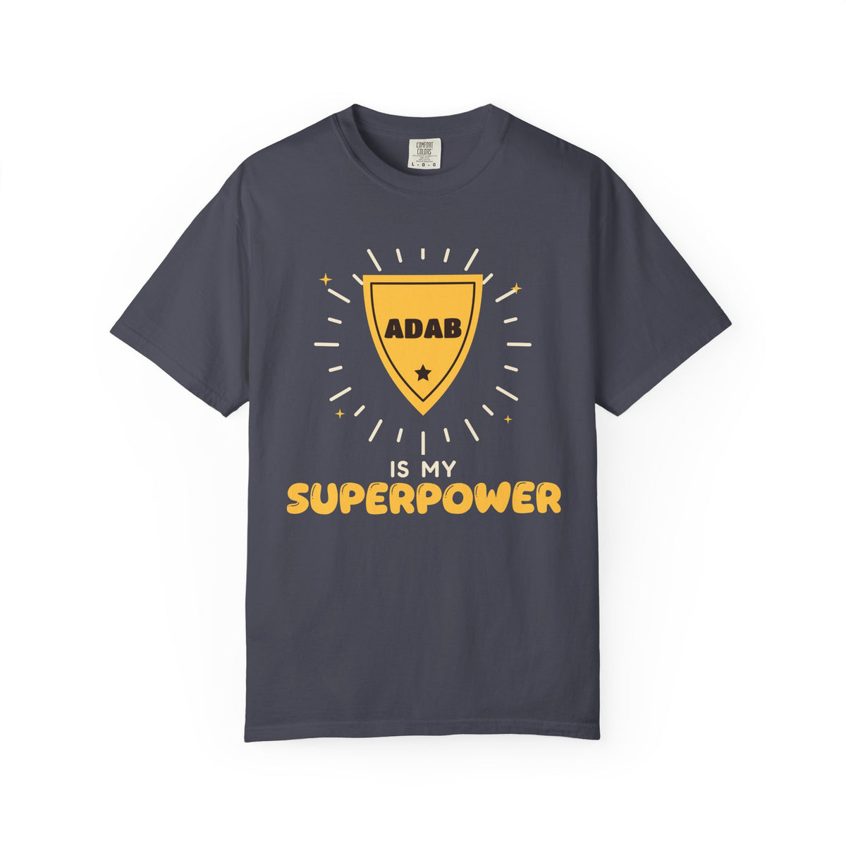 Adab Superpower Islamic Heavyweight T-Shirt in Navy – AdabStars