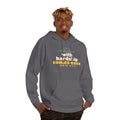 With Hardship Comes Ease Hoodie | Surah Ash-Sharh Qur'an 94:5-6 on the Back Islamic Reminder | AdabStars