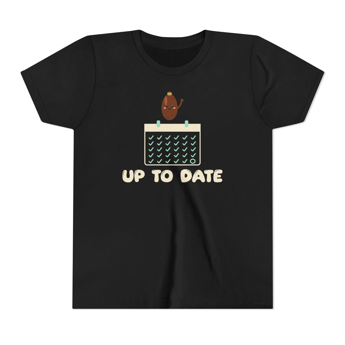 Up To Date Ramadan Kids Tee | Ramadan Kids Calendar Countdown Fruit Pun | AdabStars Islamic Kids Apparel