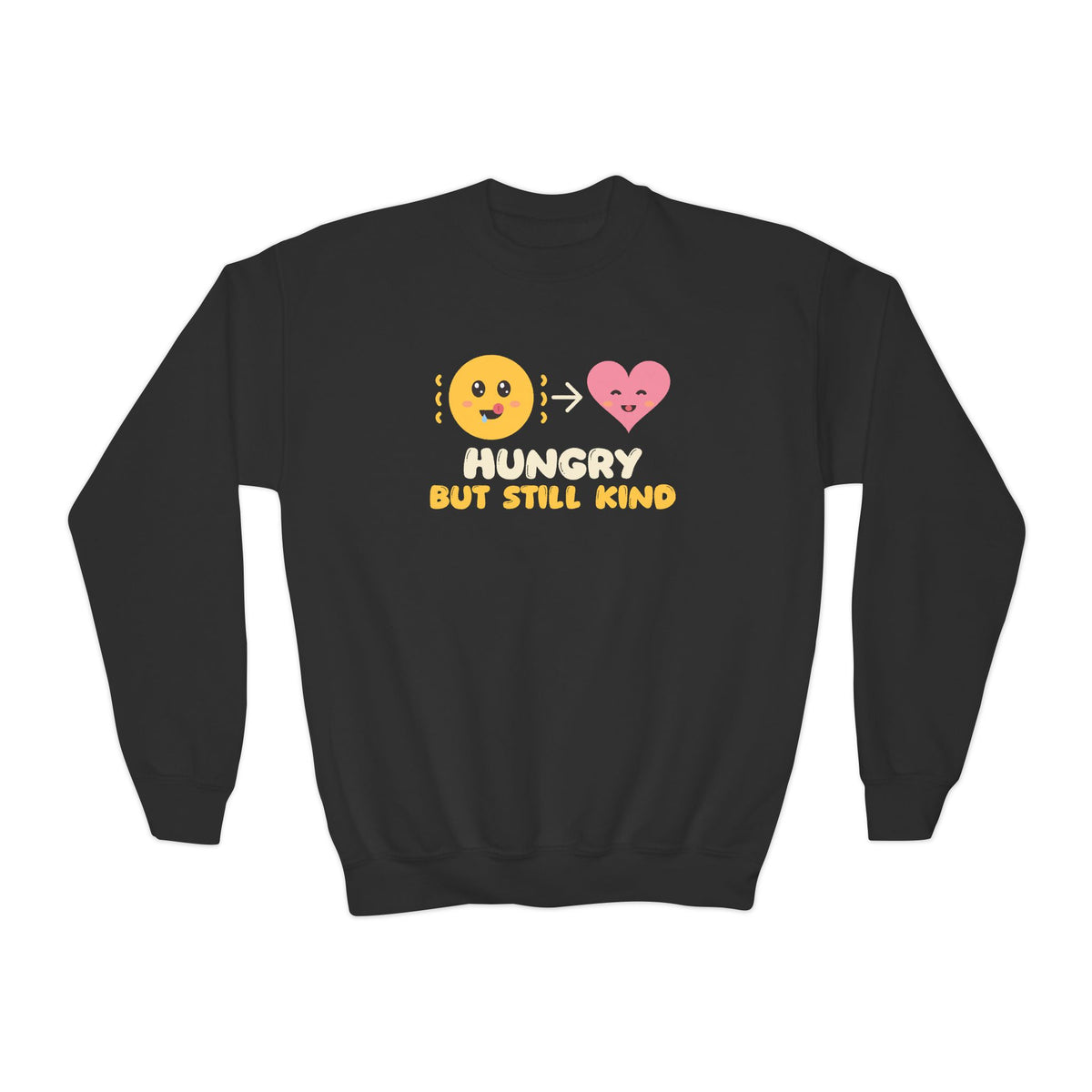 Hungry But Still Kind Ramadan Kids Sweatshirt | Ramadan Youth Fasting Manners Adab | AdabStars Islamic Apparel