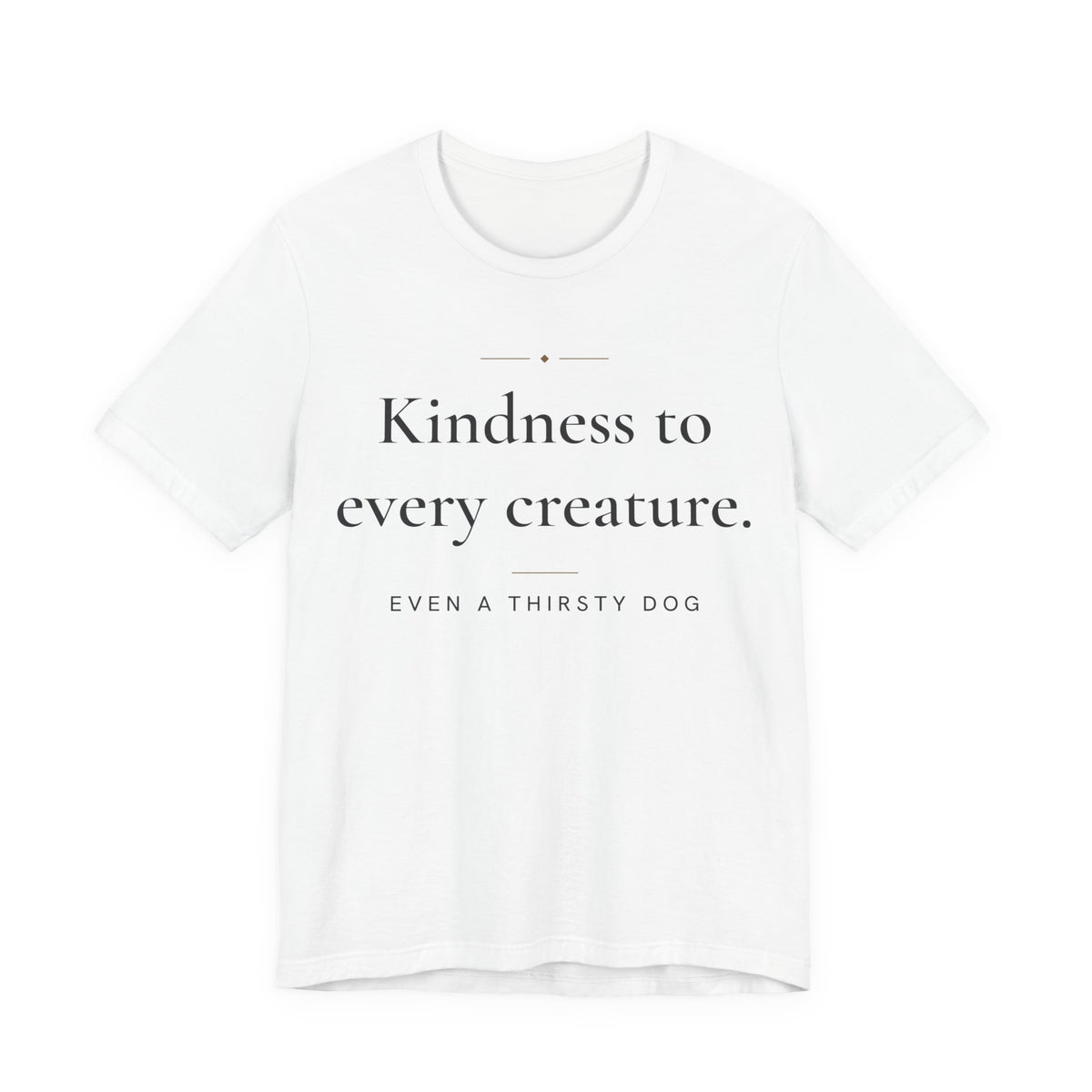 Kindness to every creature Islamic Unisex T-Shirt in White – AdabStars