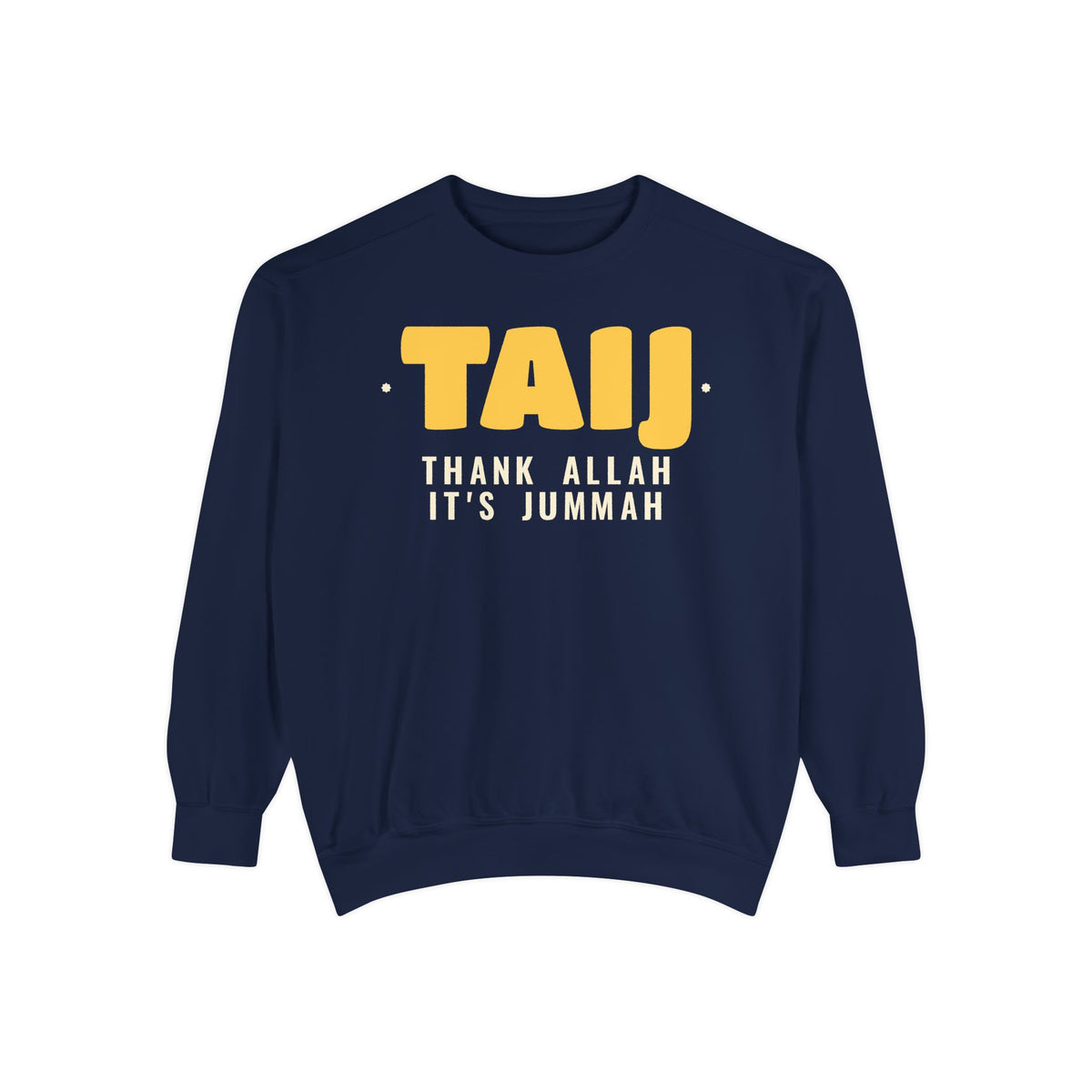 TAIJ It's Jummah Islamic Premium Sweatshirt in True Navy – AdabStars