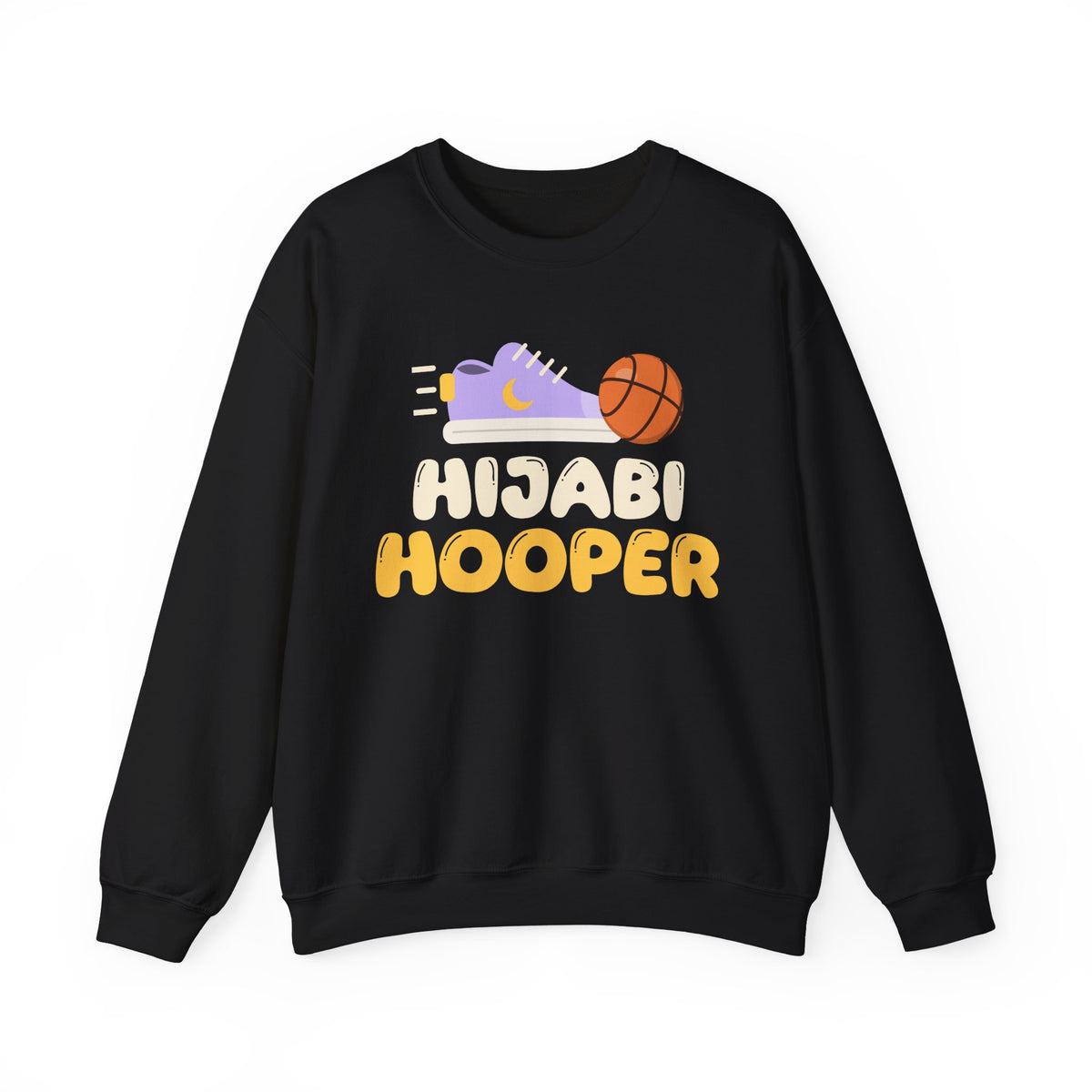 Hijabi Hooper Muslim Crewneck Sweatshirt in Black – AdabStars
