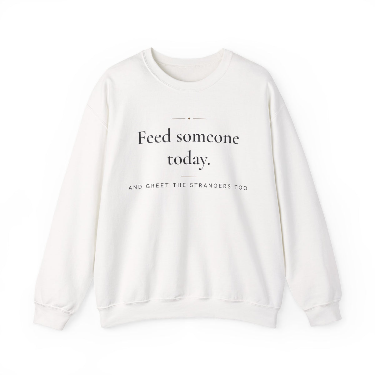 Feed someone today Islamic Crewneck Sweatshirt in White – AdabStars