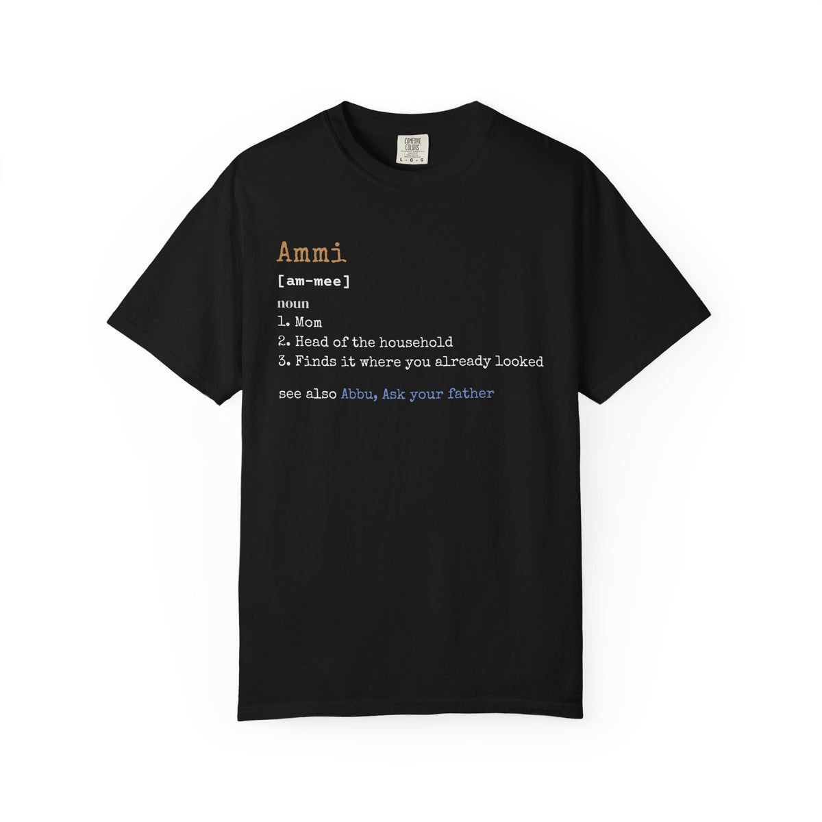 Ammi Definition Ramadan Heavyweight Tee | Desi Mom Funny Pakistani Indian Mother Word | AdabStars Islamic Apparel