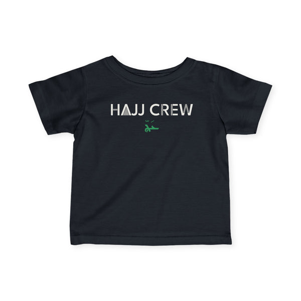 Hajj Crew Arabic and English Baby T-Shirt in Black – AdabStars